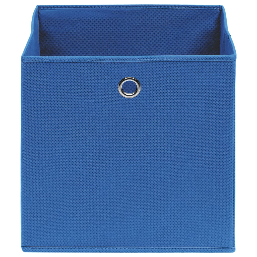 vidaXL Storage Boxes 4 pcs Non-woven Fabric 28x28x28 cm Blue