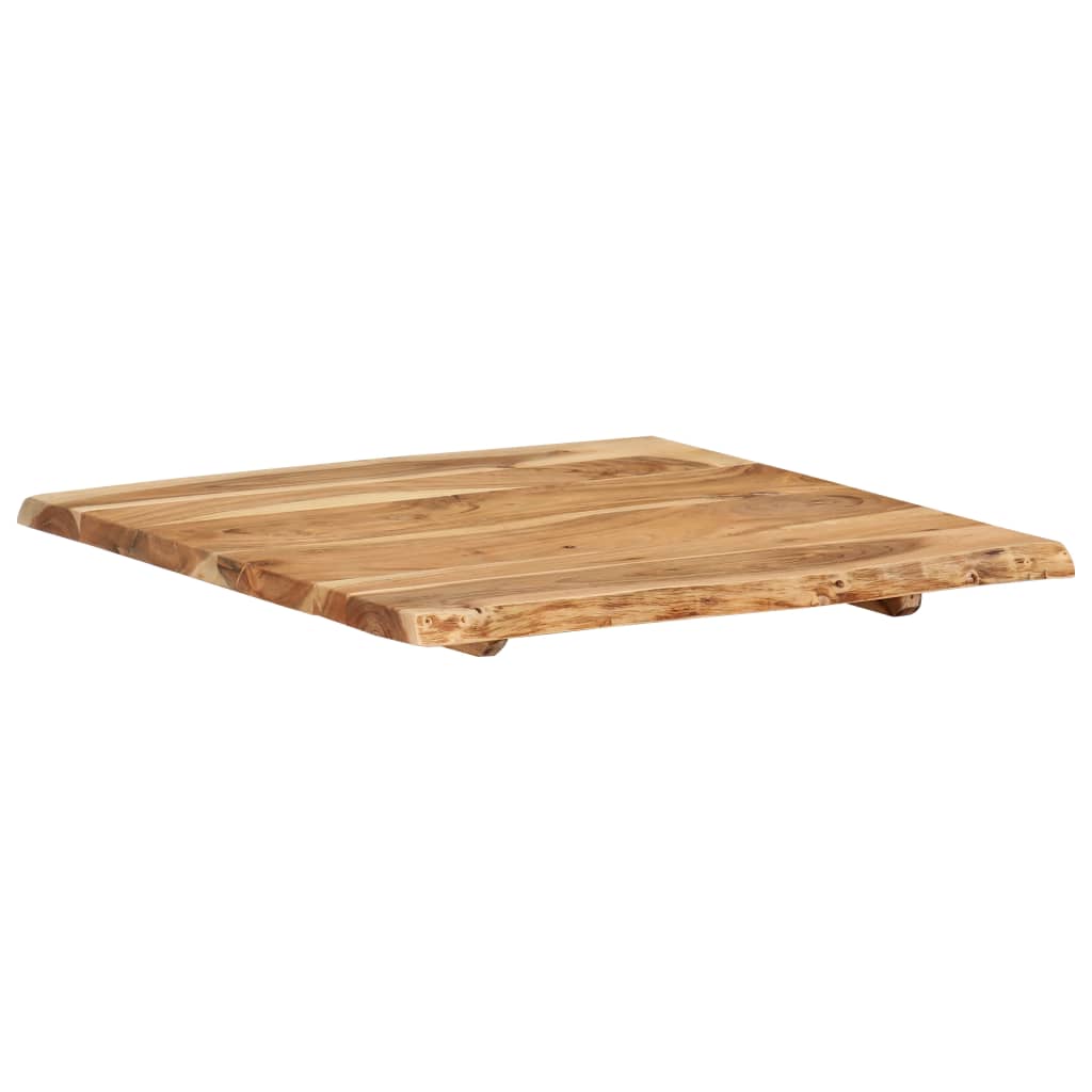 vidaXL Table Top Solid Acacia Wood 58x(50-60)x2.5 cm