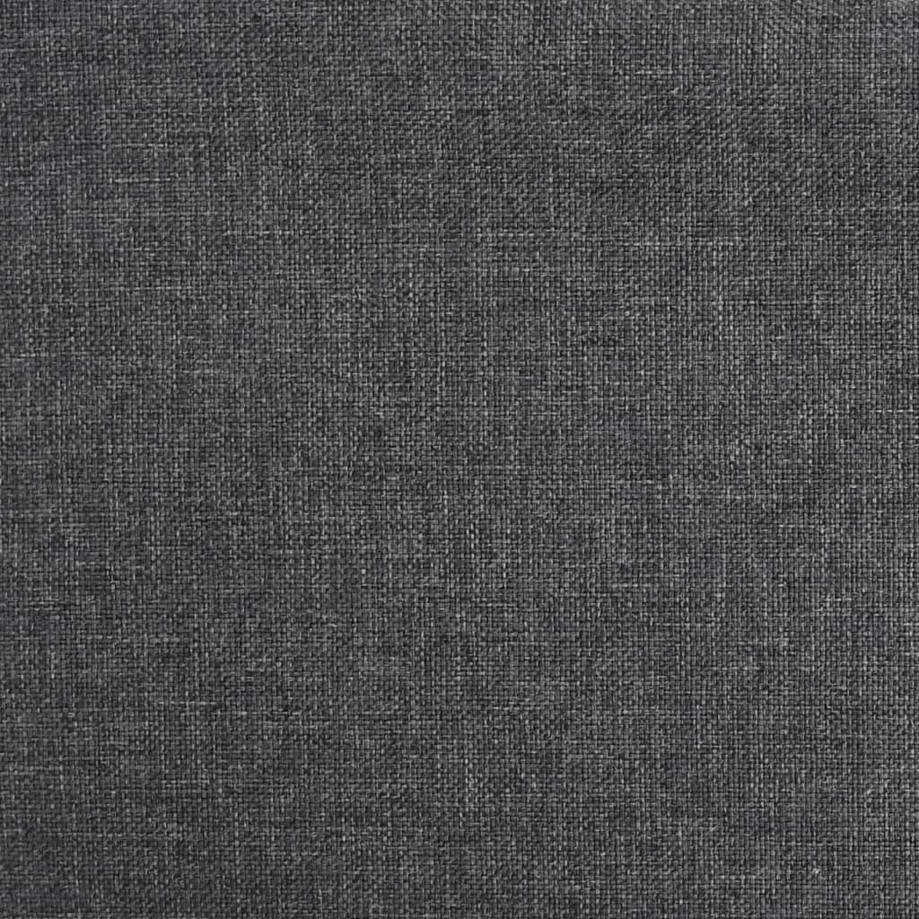 vidaXL Bar Stools 2 pcs Dark Grey Fabric