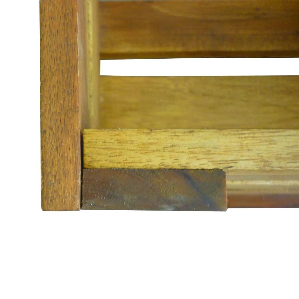 vidaXL Apple Crate Set 2 Pieces Solid Acacia Wood