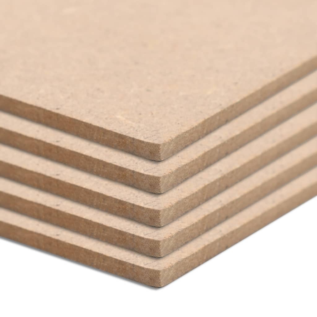 vidaXL 8 pcs MDF Sheets Square 60x60 cm 12 mm