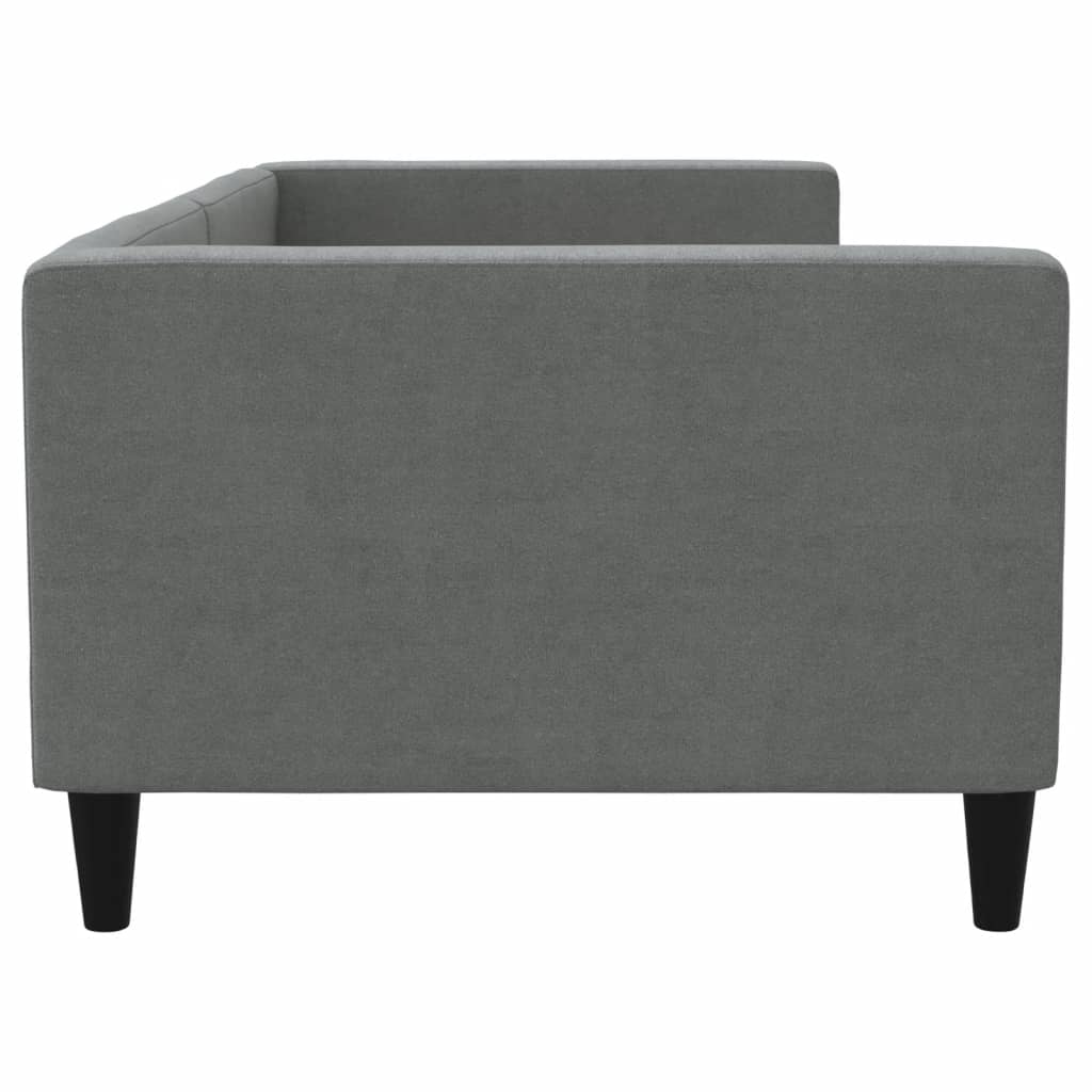 vidaXL Day Bed without Mattress Dark Grey 90x190 cm Fabric