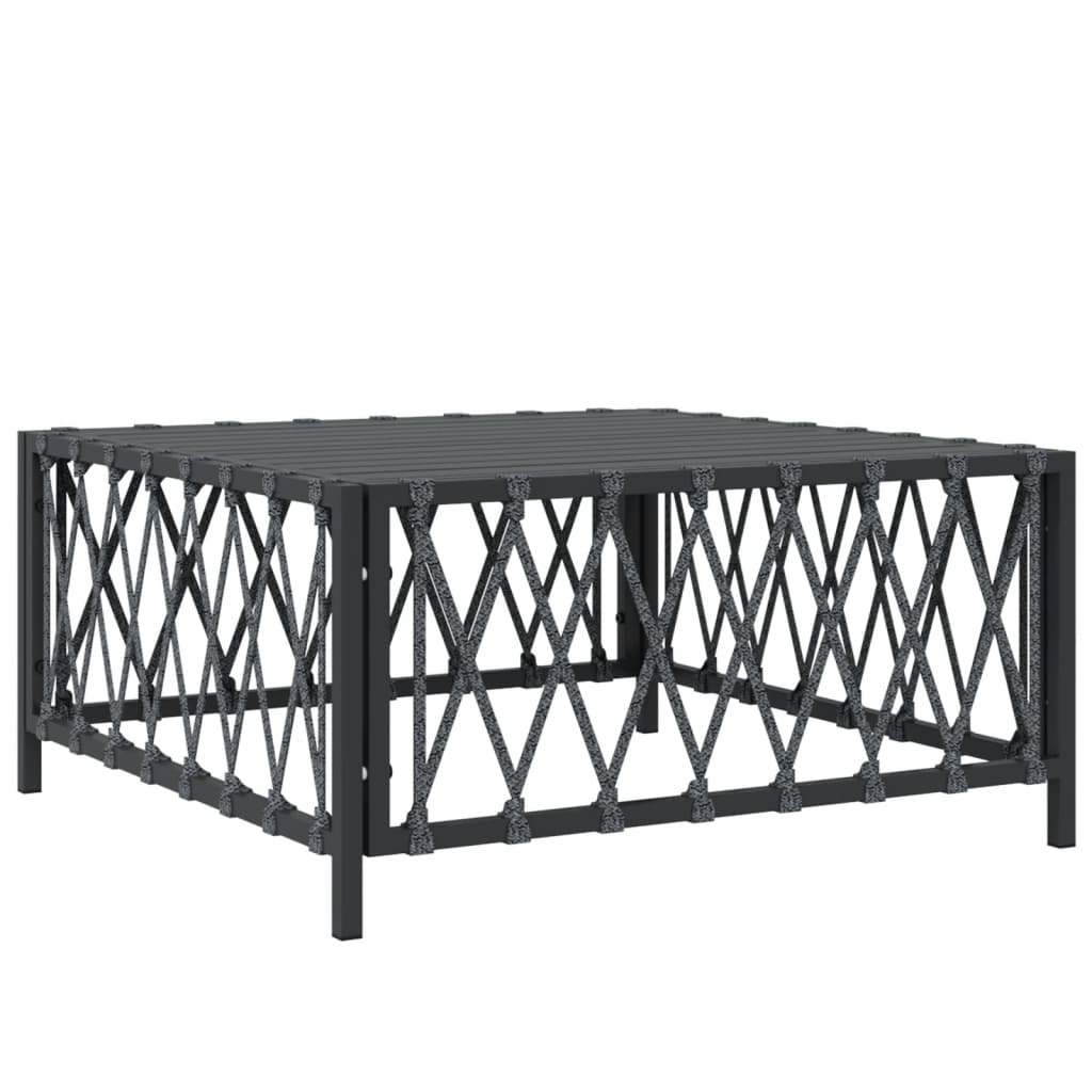 vidaXL 3 Piece Garden Lounge Set with Cushions Anthracite Steel