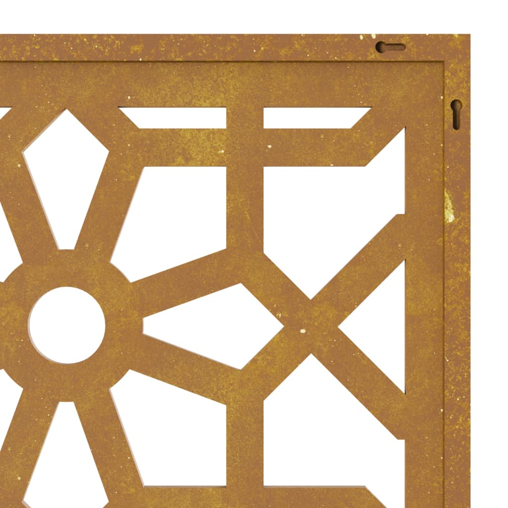 vidaXL Garden Wall Decoration 105x55 cm Corten Steel Moorish Design