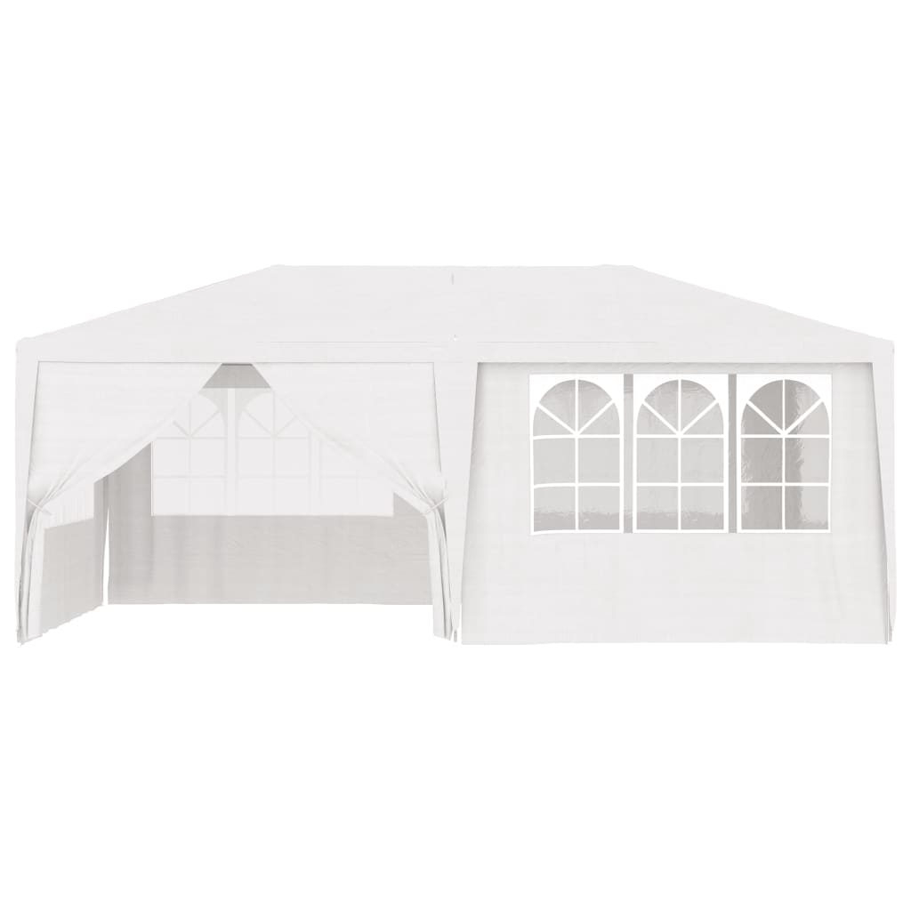 vidaXL Professional Party Tent with Side Walls 4x6 m White 90 g/m?