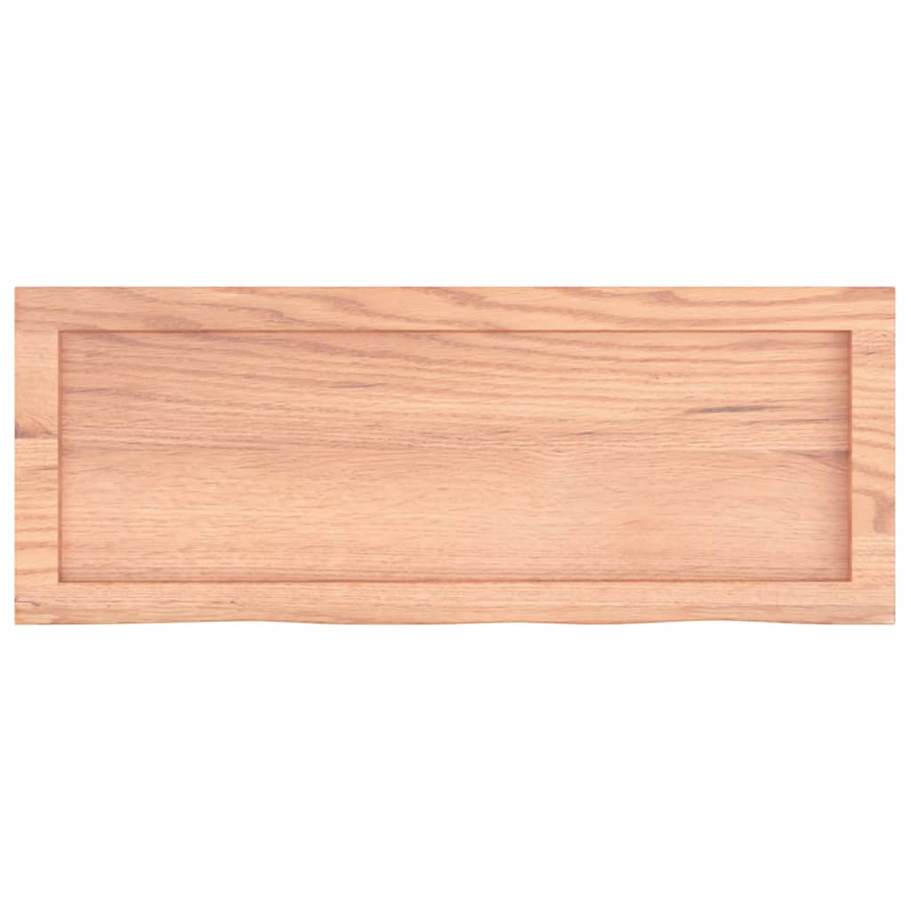 vidaXL Bathroom Countertop Light Brown 80x30x(2-4) cm Treated Solid Wood