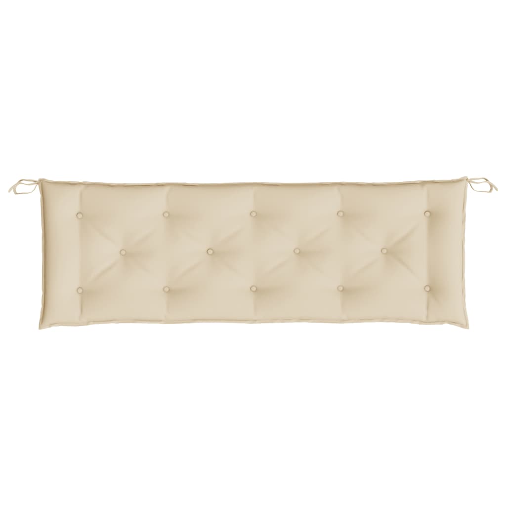 vidaXL Garden Bench Cushions 2pcs Beige 150x50x7cm Oxford Fabric