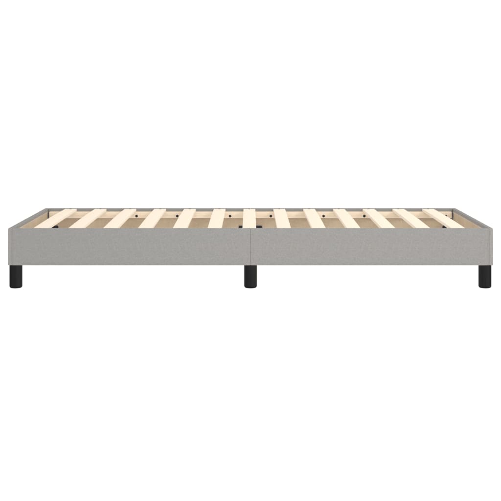 vidaXL Bed Frame without Mattress Light Grey 90x200 cm Fabric