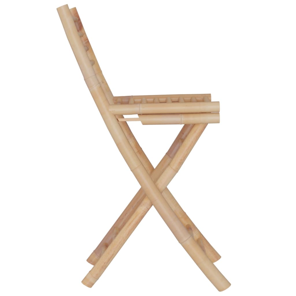 vidaXL 3 Piece Bar Set Bamboo