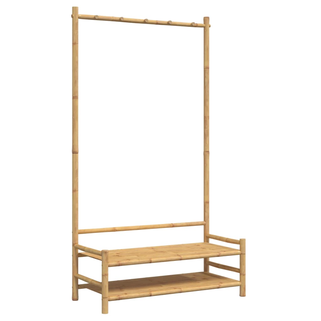 vidaXL Clothes Rack with Shelves 103x40x183 cm Bamboo