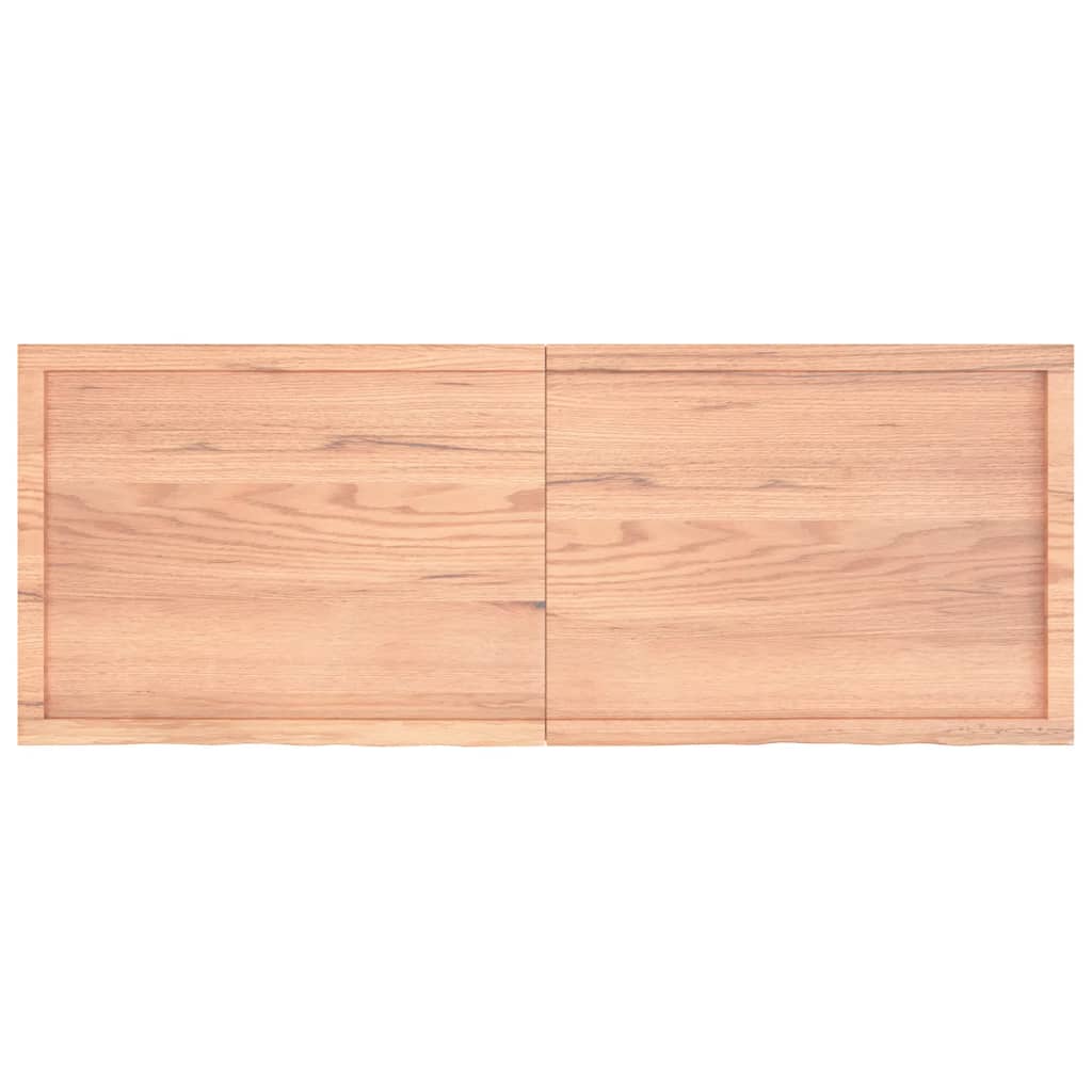 vidaXL Bathroom Countertop Light Brown 160x60x(2-4)cm Treated Solid Wood