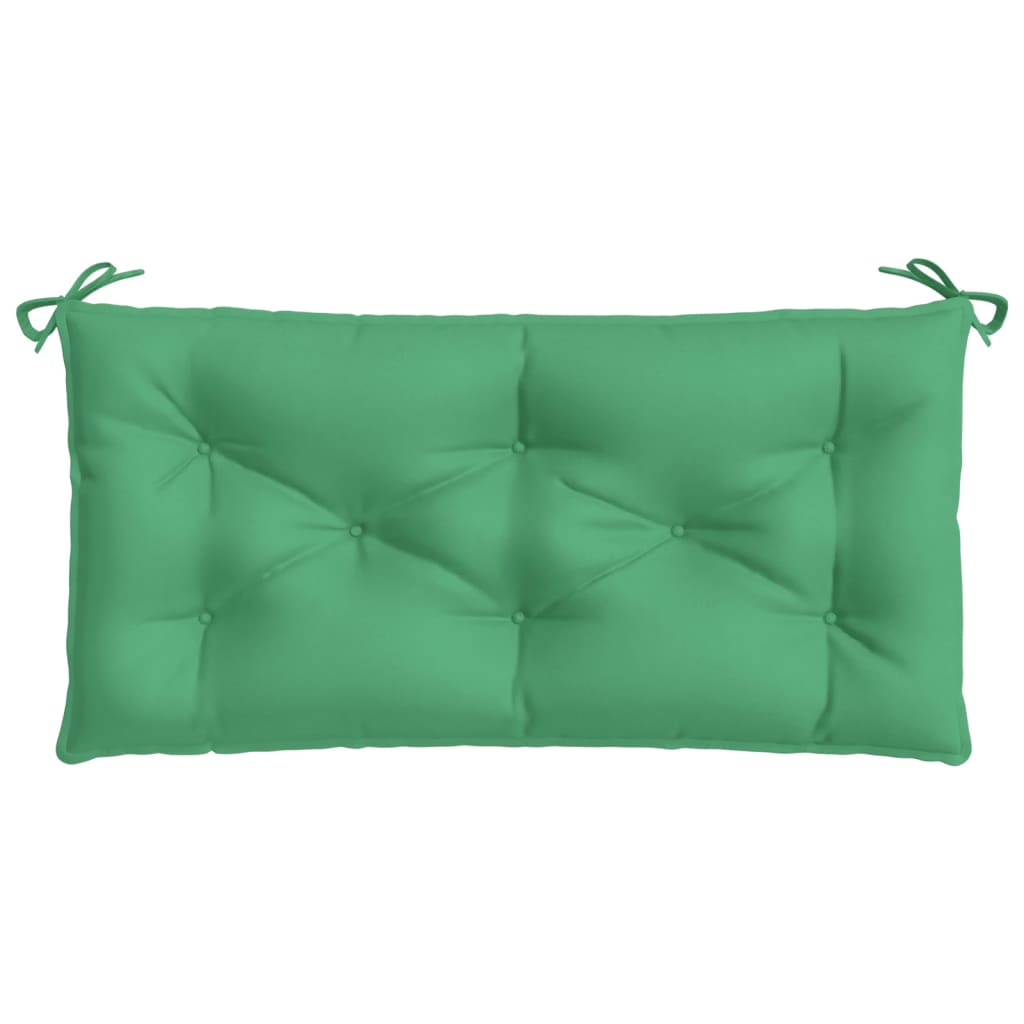 vidaXL Garden Bench Cushions 2pcs Green 100x50x7 cm Oxford Fabric