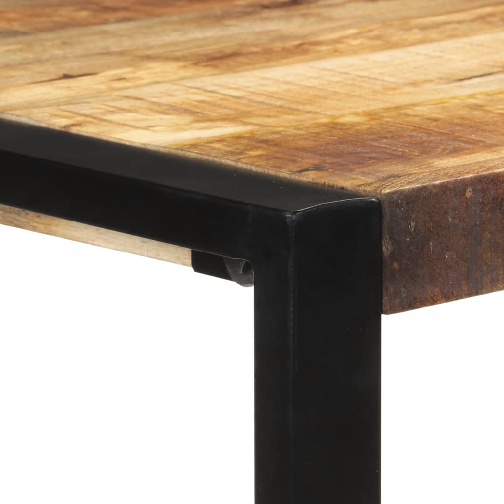 vidaXL Bar Table 110x55x110 cm Solid Rough Wood Mango