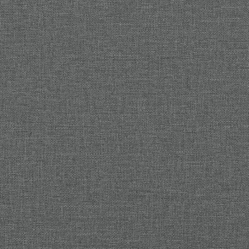vidaXL Daybed with Trundle Dark Grey 92x187 cm Single Size Fabric