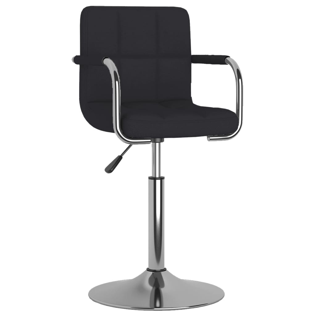 vidaXL Bar Stool Black Fabric