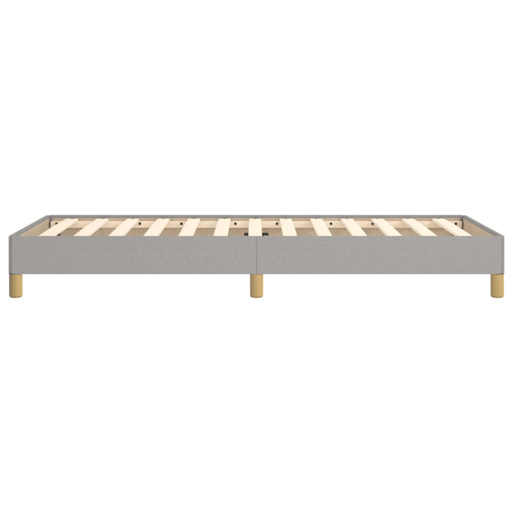 vidaXL Bed Frame without Mattress Light Grey 92x187 cm Single Fabric