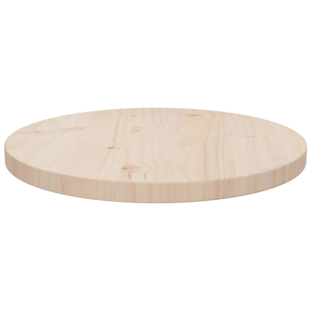 vidaXL Table Top Ø40x2.5 cm Solid Wood Pine