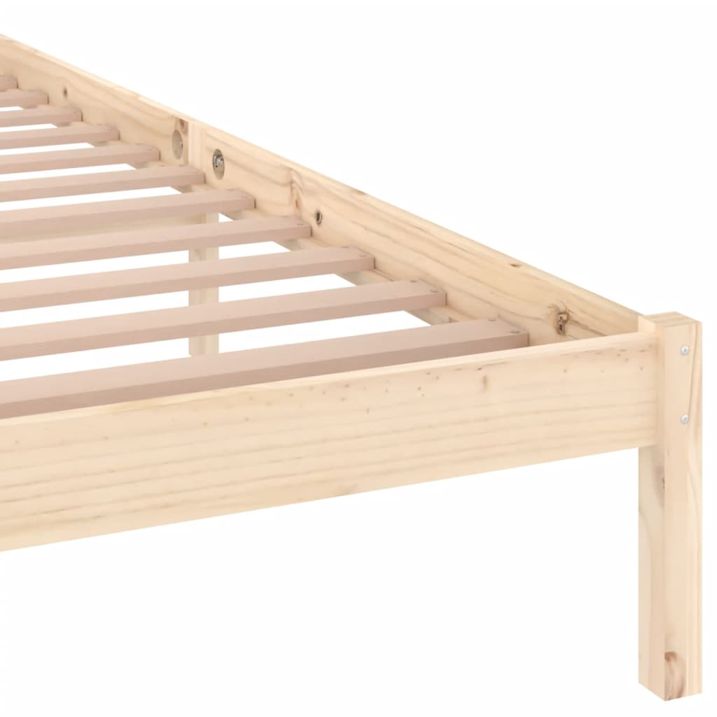 vidaXL Bed Frame without Mattress Solid Wood Pine 140x200 cm