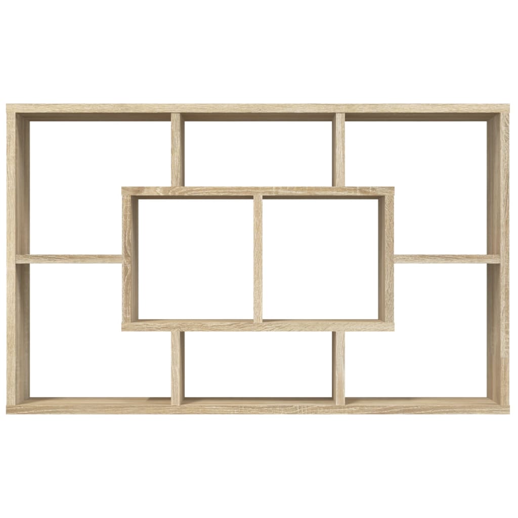 vidaXL Wall Shelf Sonoma Oak 85x16x52.5 cm Engineered Wood