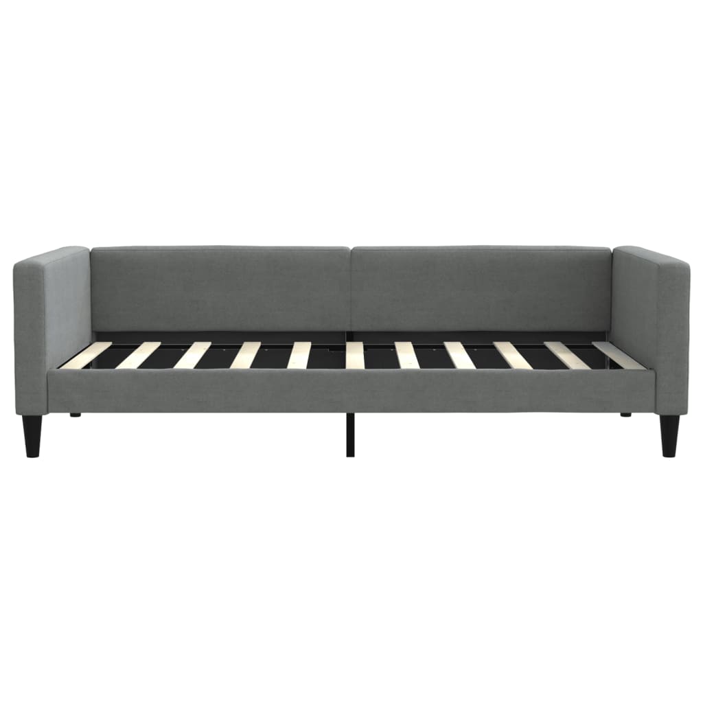 vidaXL Day Bed without Mattress Dark Grey 90x190 cm Fabric