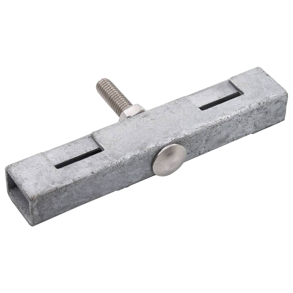 vidaXL Garden U Mat Connector 10 Sets Silver