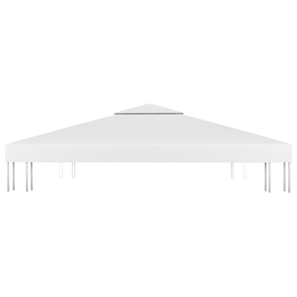 vidaXL 2-Tier Gazebo Top Cover 310 g/m² 3x3 m White