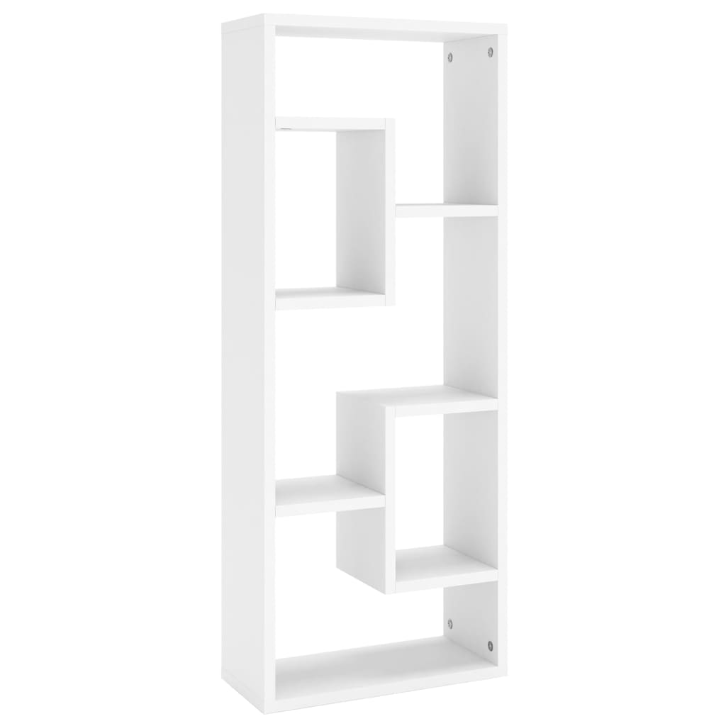 vidaXL Wall Shelf White 36x16x90 cm Engineered Wood