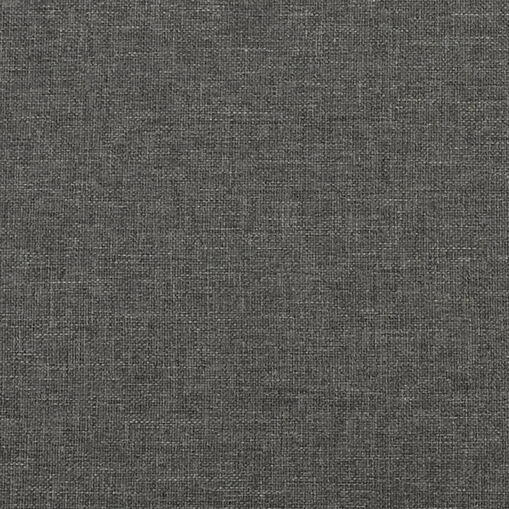 vidaXL Bed Frame without Mattress Dark Grey 90x200 cm Fabric