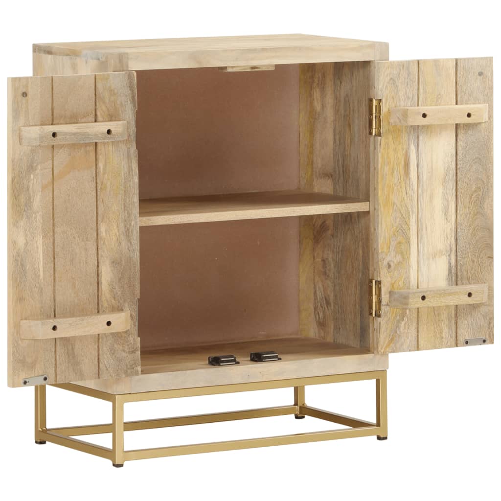 vidaXL Sideboard with 2 Doors 55x30x70 cm Solid Wood Mango