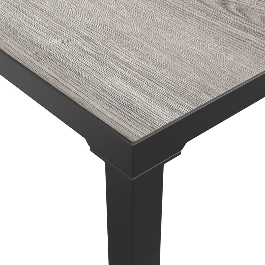 vidaXL Garden Coffee Table Grey 55x55x31 cm DPC and Steel
