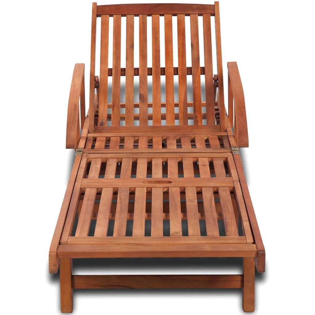 vidaXL Sun Lounger Solid Acacia Wood