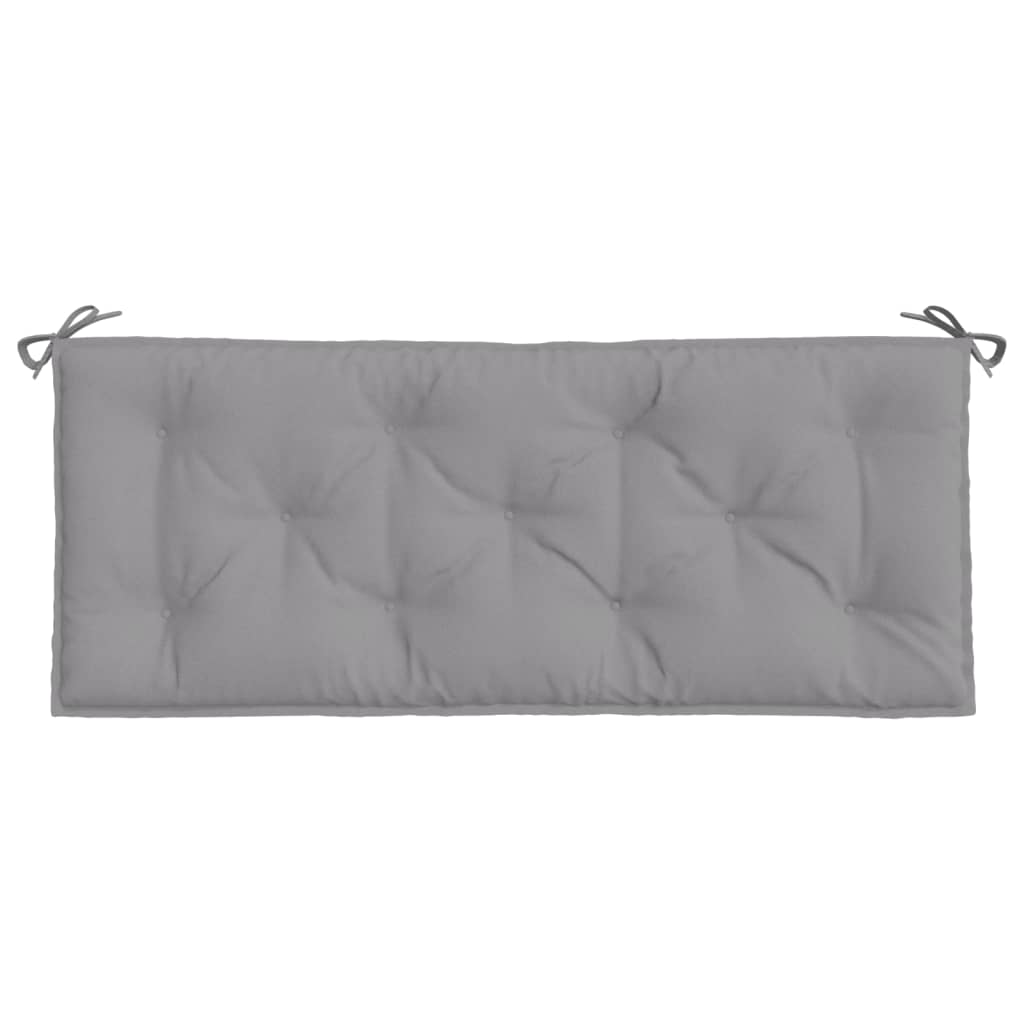 vidaXL Garden Bench Cushions 2pcs Grey 120x50x7cm Oxford Fabric