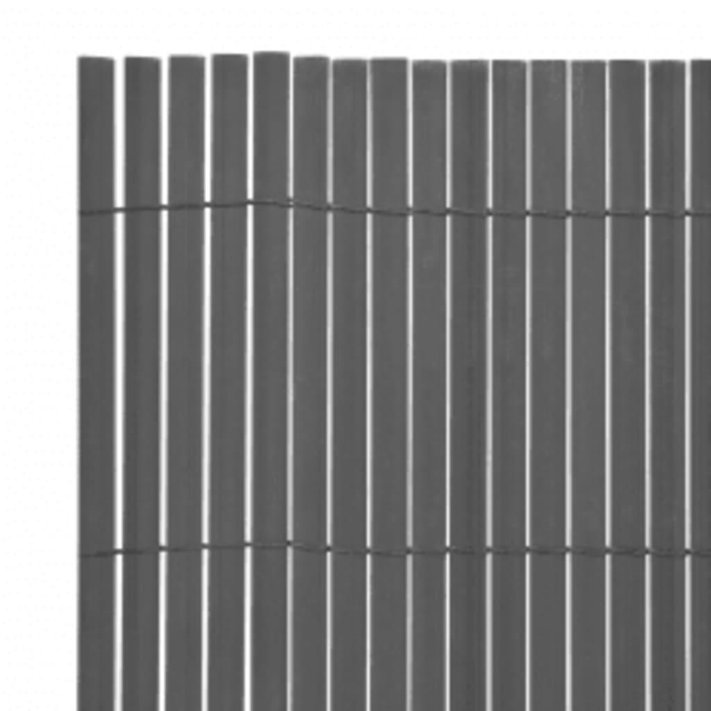 vidaXL Double-Sided Garden Fence 110x400 cm Grey