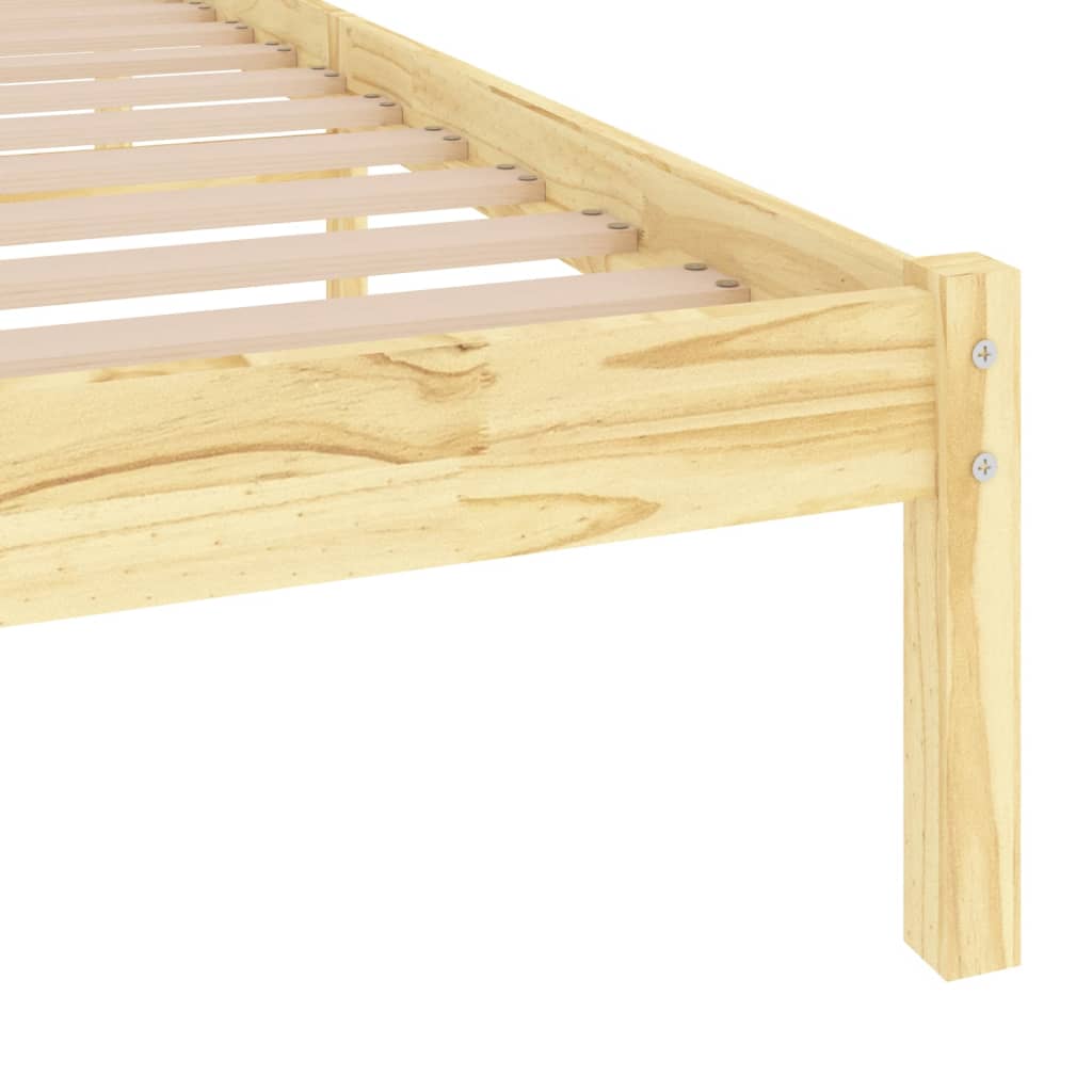 vidaXL Bed Frame without Mattress Solid Wood 90x200 cm