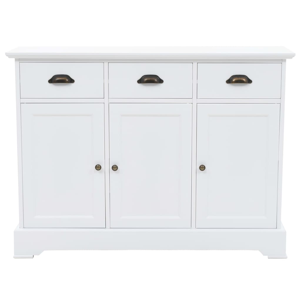 vidaXL Sideboard with 3 Doors MDF and Pinewood 105x35x77.5 cm