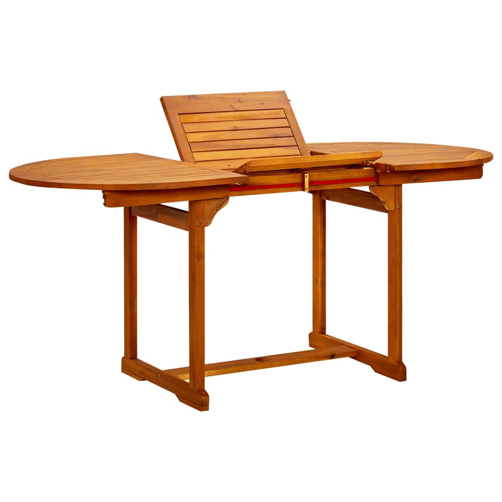vidaXL Garden Dining Table 120 170 x80x75 cm Solid Acacia Wood vidaXL.sa