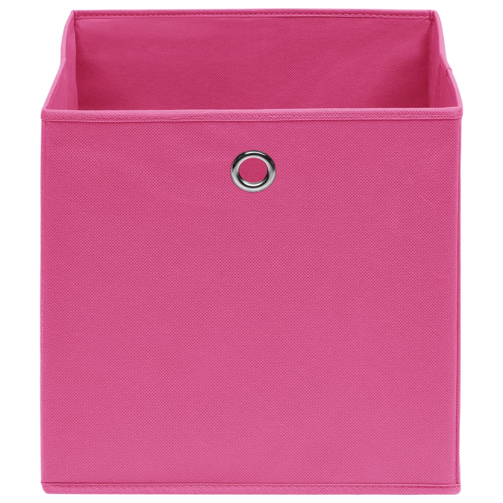 vidaXL Storage Boxes 4 pcs Non-woven Fabric 28x28x28 cm Pink