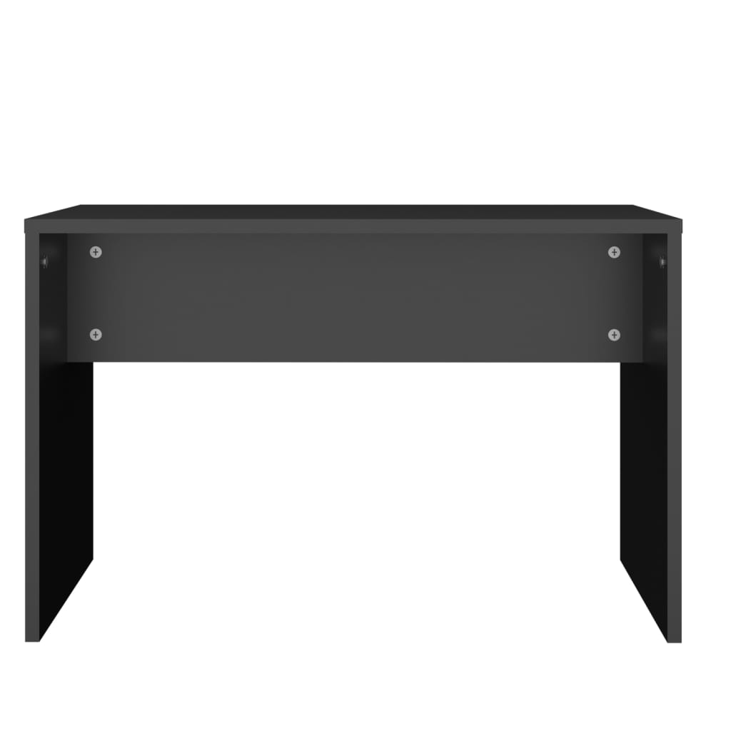 vidaXL Dressing Table Set Black 86.5x35x136 cm