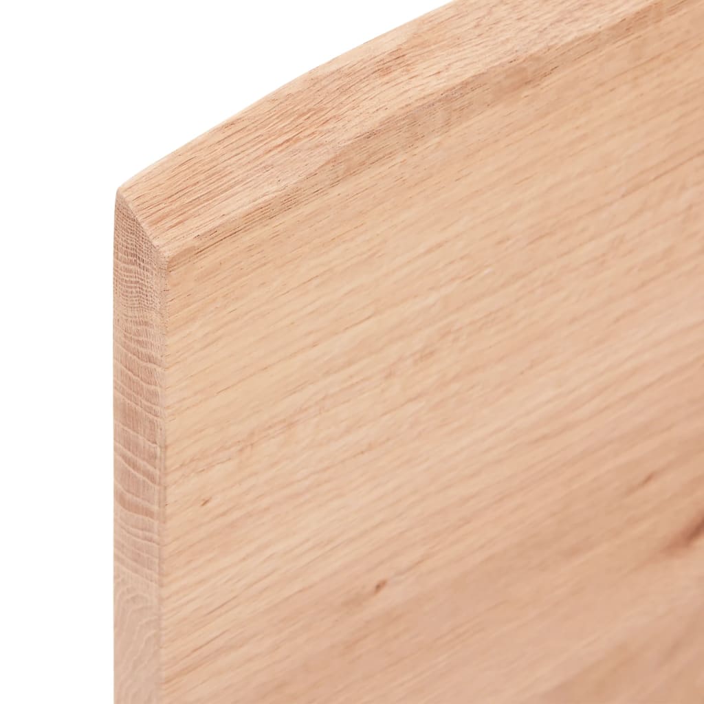 vidaXL Wall Shelf Light Brown 100x30x2 cm Treated Solid Wood Oak