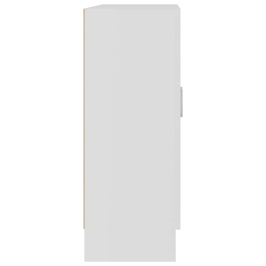 vidaXL Vitrine Cabinet White 82.5x30.5x80 cm Engineered Wood
