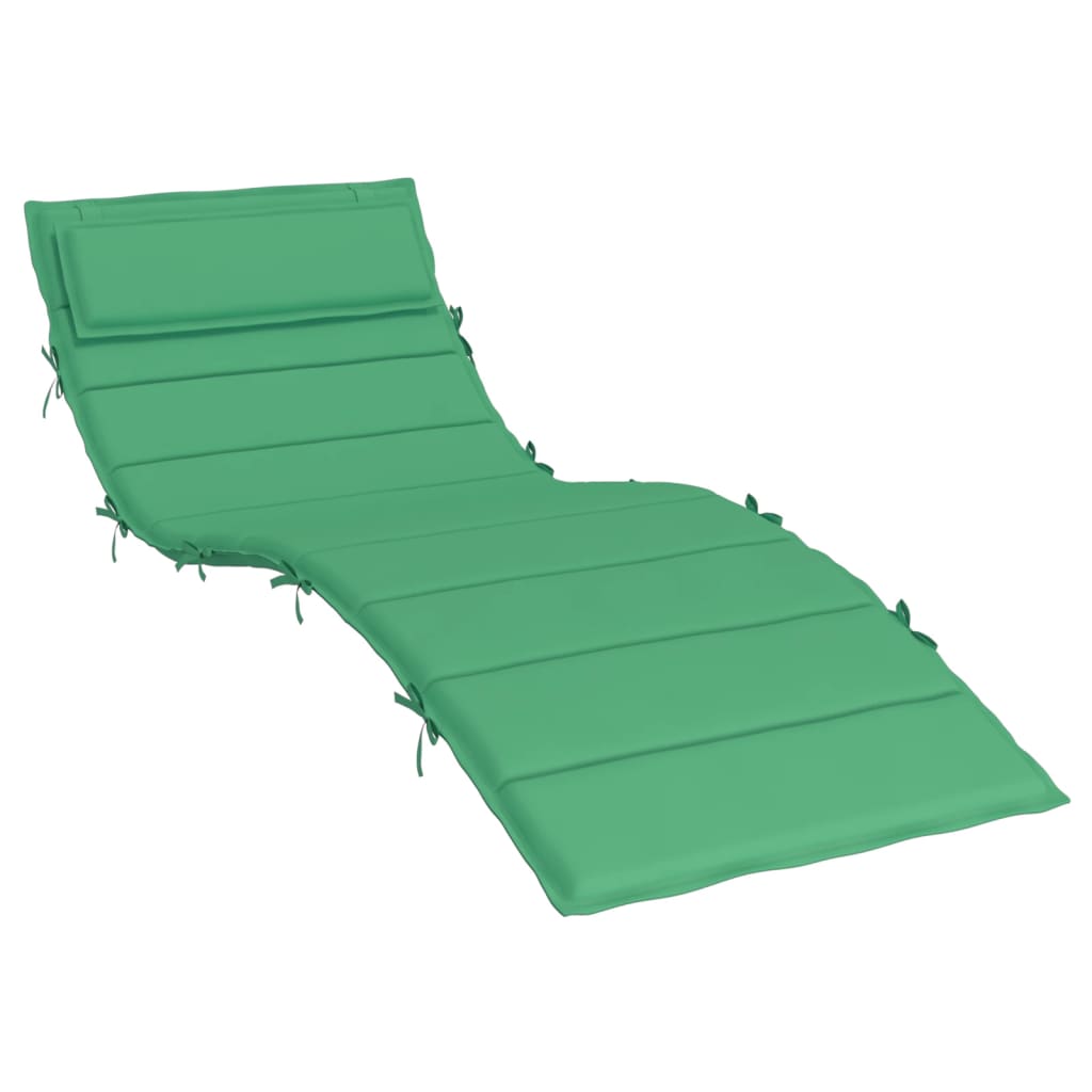 vidaXL Sun Lounger Cushion Green 180x60x3 cm Oxford Fabric