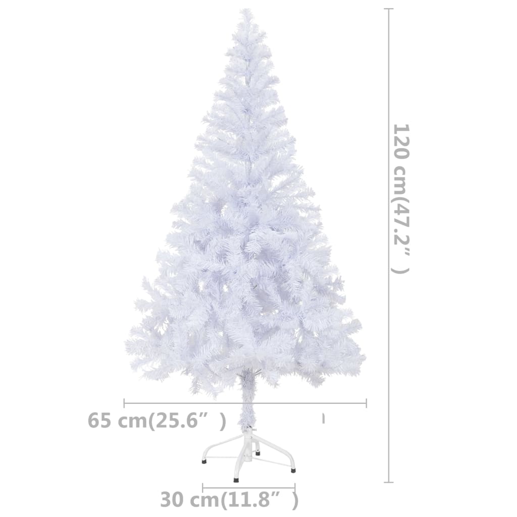 vidaXL Artificial Pre-lit Christmas Tree with Ball Set 120cm 230 Branches