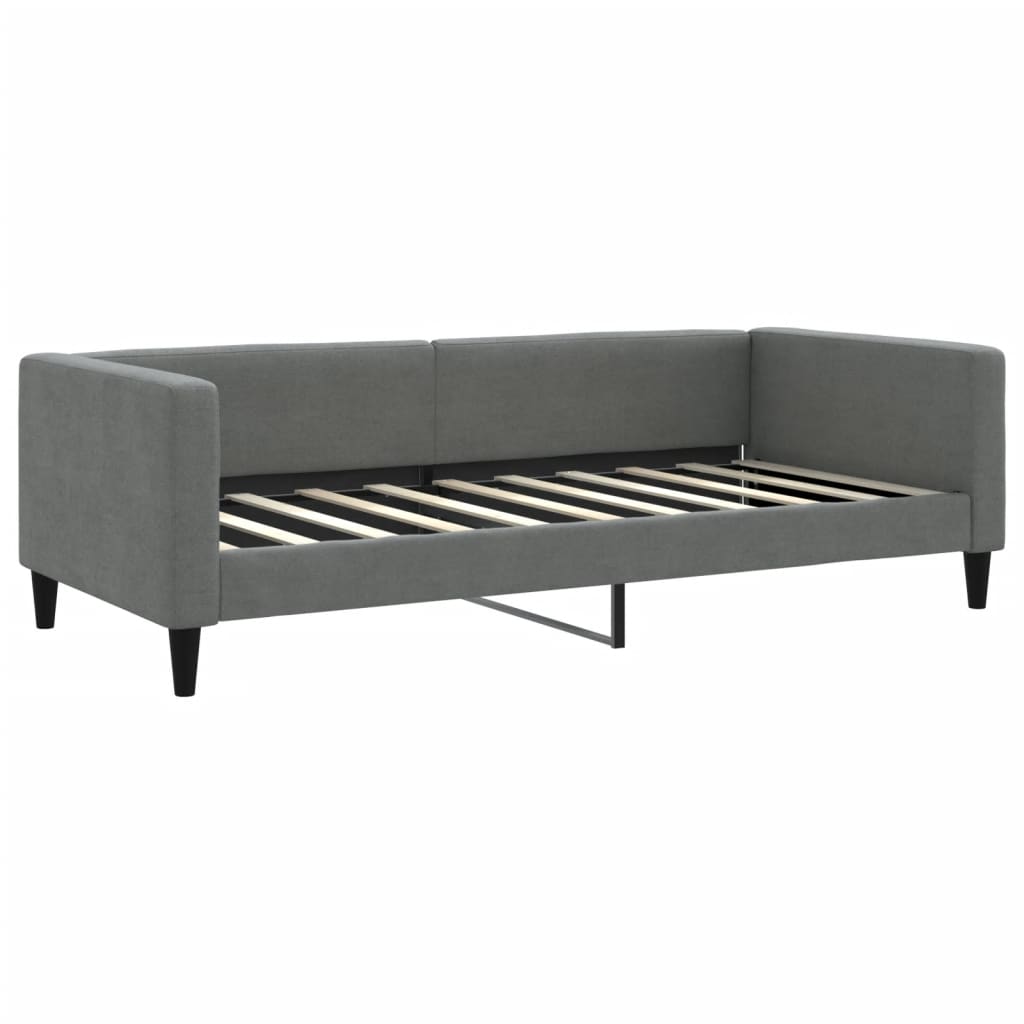 vidaXL Daybed with Trundle without Mattress Dark Grey 90x190 cm