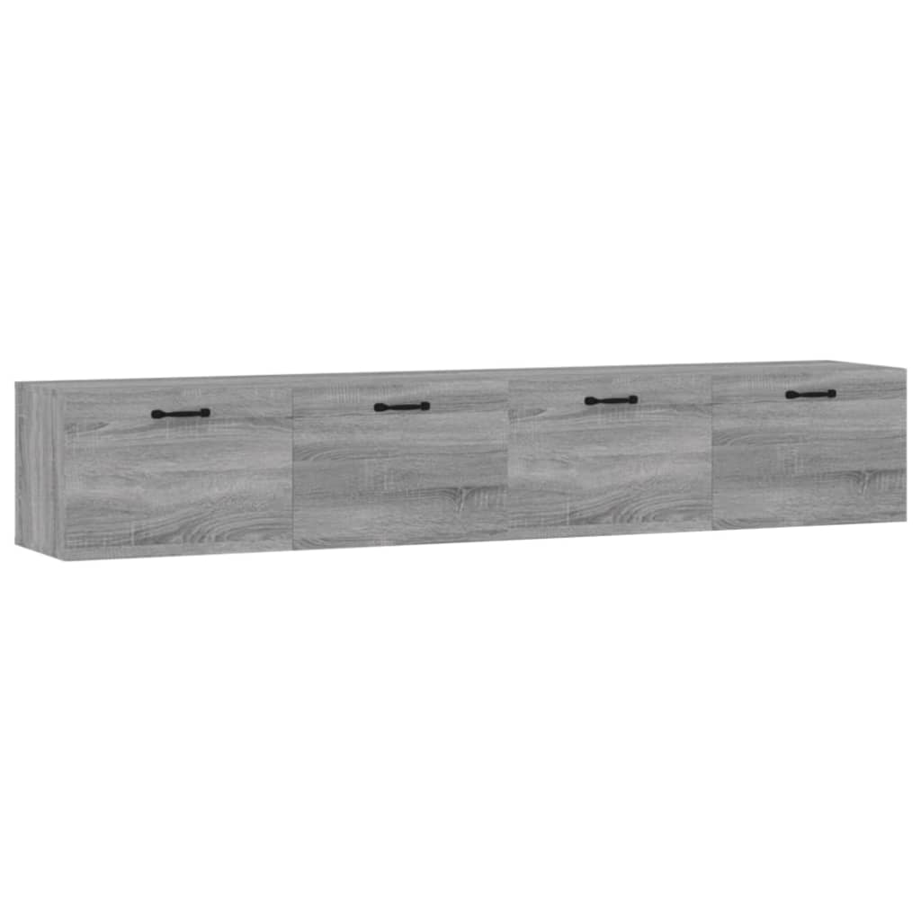 vidaXL Wall Cabinets 2 pcs Grey Sonoma 100x36.5x35 cm Engineered Wood